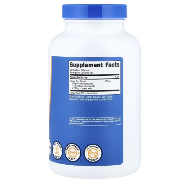 Nutricost Ginger Root Extract 2200mg Capsules